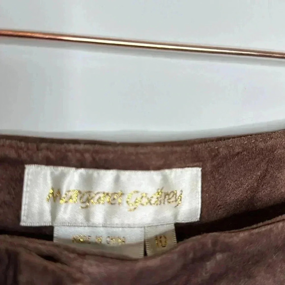 Margaret Godfrey Brown Genuine Leather Pants - Picture 8 of 14